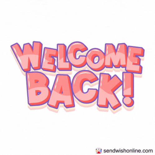 Red Rose With Bow Welcome Back GIF