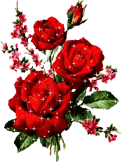 Red Roses and Pink Flowers with Green Leaves