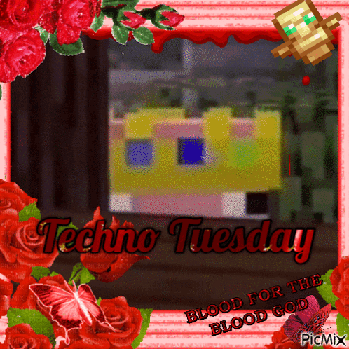 Red Roses Frame Techno Tuesday