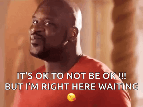 Red Shirt Man It's Ok Not Be Ok