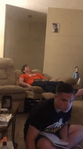 Red Shirt Man Says Get Out of Here Man