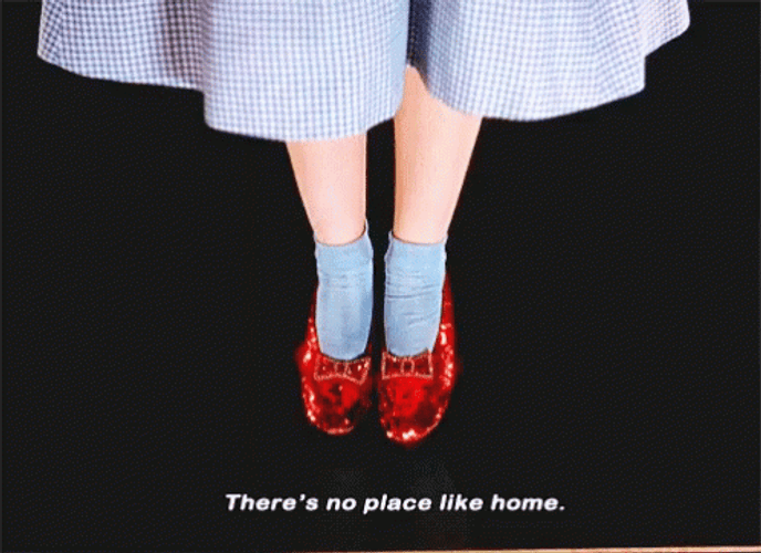 Red Shoes Theres No Place Like Home GIF