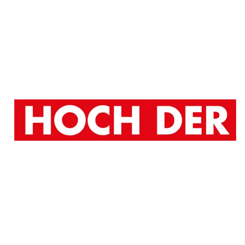 Red Sign Hoch der 1. Mai with Fist