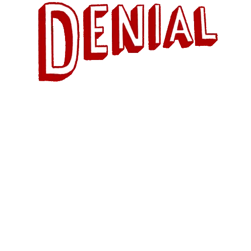 Red Sign Saying Denial Is a Policy End Gun Violence
