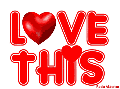 Red Sign Saying Love This With Heart