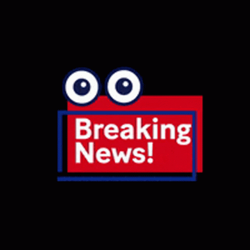 Red Sign With Two Eyes Breaking News
