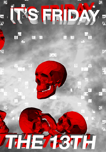 Red Skull Animation Friday The 13th Meme GIF