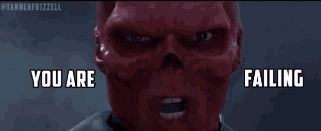Red Skull You Are Failing Gif GIF