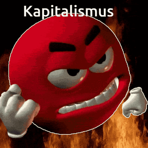 Red Smiley Face Kapitalismus