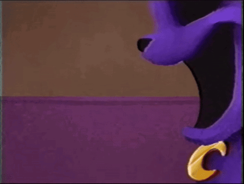 Red Smoke From Critters Mouth GIF