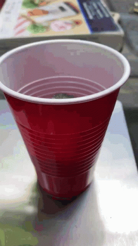 Red Solo Cup With A Duck Inside GIF