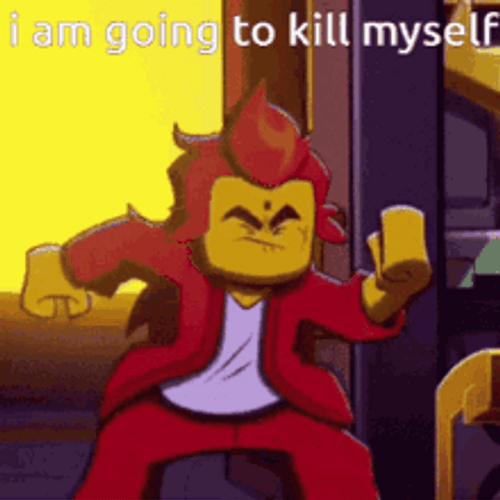 Red Son Lego Monkie Kid Kill Myself GIF