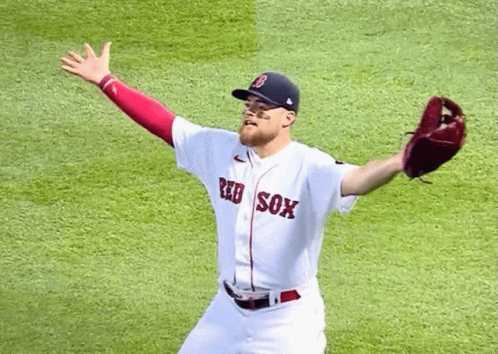 Red Sox Christian Arroyo Waiting For The Ball GIF