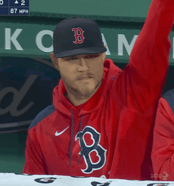 Red Sox Player Giving Thumbs Up
