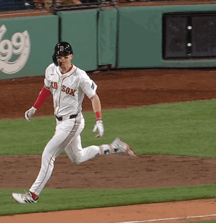 Red Sox Player Running on Field