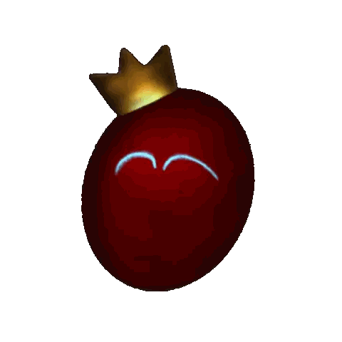 Red Sphere With Gold Crown