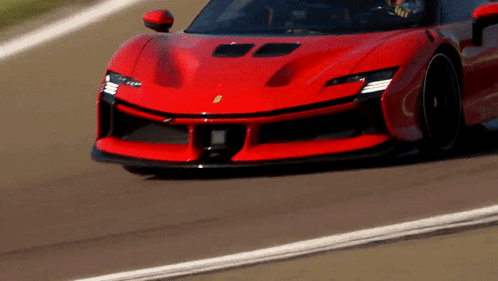 Red Sports Car with F Letter