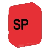Red Square with SP Text