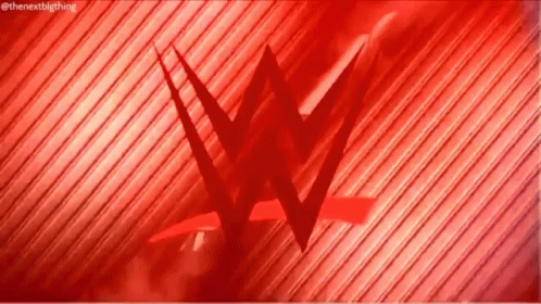 Red Striped Background With W Logo GIF