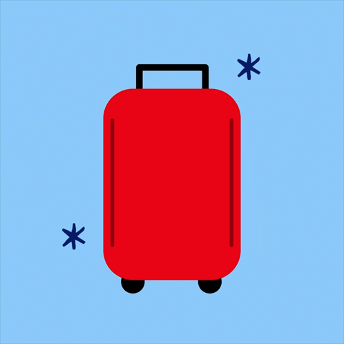 Red Suitcase Says You Deserve Time Off