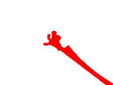 Red Swirl On White Surface