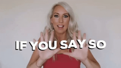 Red Tank Top Woman Waving If You Say So