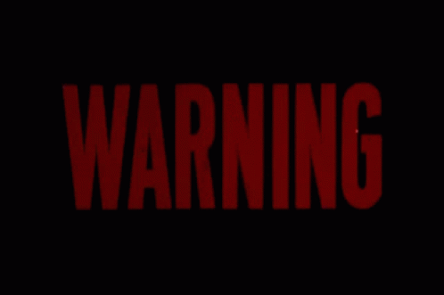 Red Text Warning Flash GIF