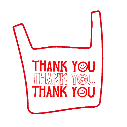 Red Thank You Bag