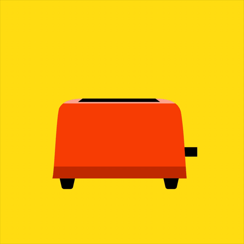 Red Toaster With Rise & Shine