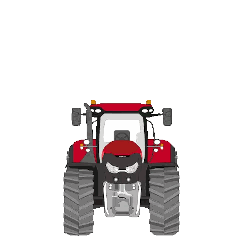Red Tractor With Cloud