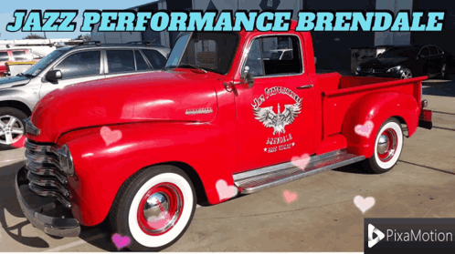 Red Truck That Says Jazz Performance Brendale