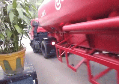 Red Truck With Letter C