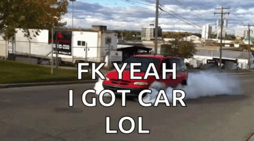 Red Van Driving with FK Yeah Car Lol