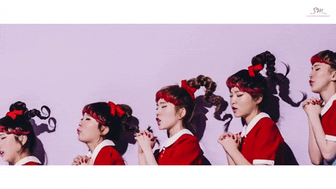 Red Velvet Hands Close Red Satin Bow GIF