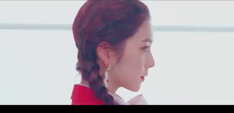 Red Velvet Irene Big Cross Earrings GIF