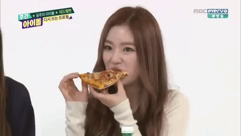 Red Velvet Irene Eating Pizza GIF