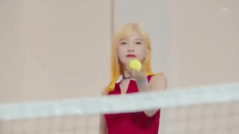 Red Velvet Playing Tennis GIF