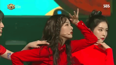 Red Velvet Seulgi Hands On Forehead GIF