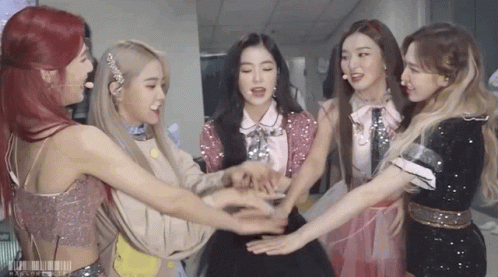 Red Velvet Teamwork Meme GIF