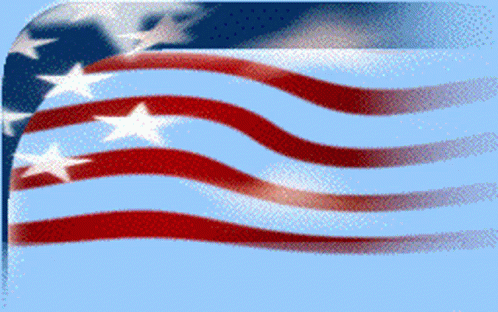Red White and Blue American Flag With Stars