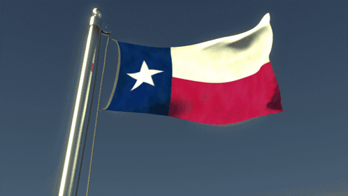 Red White and Blue Flag With White Star