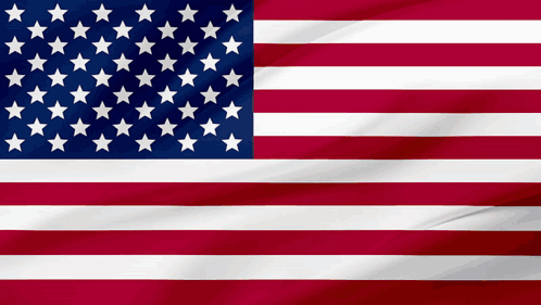 Red White And Blue Flag With White Stars GIF