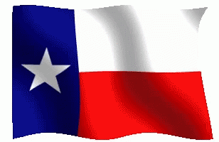 Red White and Blue Texas Flag With White Star