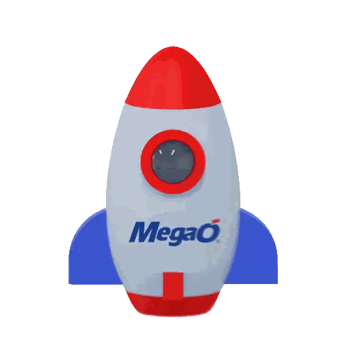 Red White and Blue Toy Rocket Magic