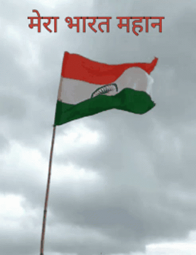 Red White And Green Flag Flying In Wind GIF