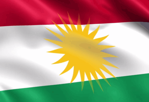 Red White and Green Flag with Yellow Sun