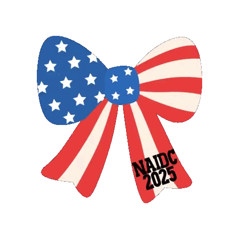 Red White Blue Naidc 2025 Bow
