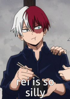 Red White Haired Man Holding Chopsticks Making Face GIF