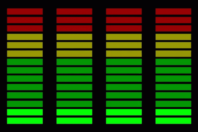 Red Yellow Green Sound Meter GIF