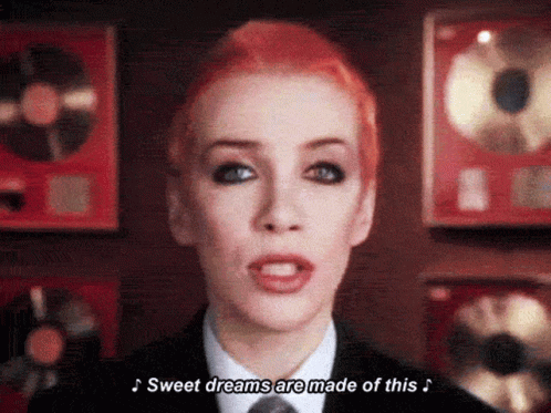 Redhead Singing Sweet Dreams Are Made Of This GIF